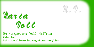 maria voll business card